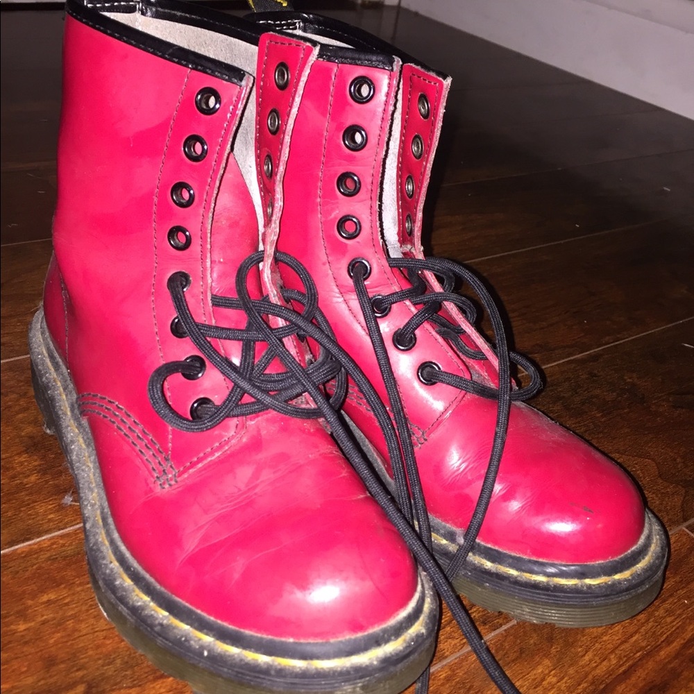 Dr. Marten’s Combat Boots (Red)